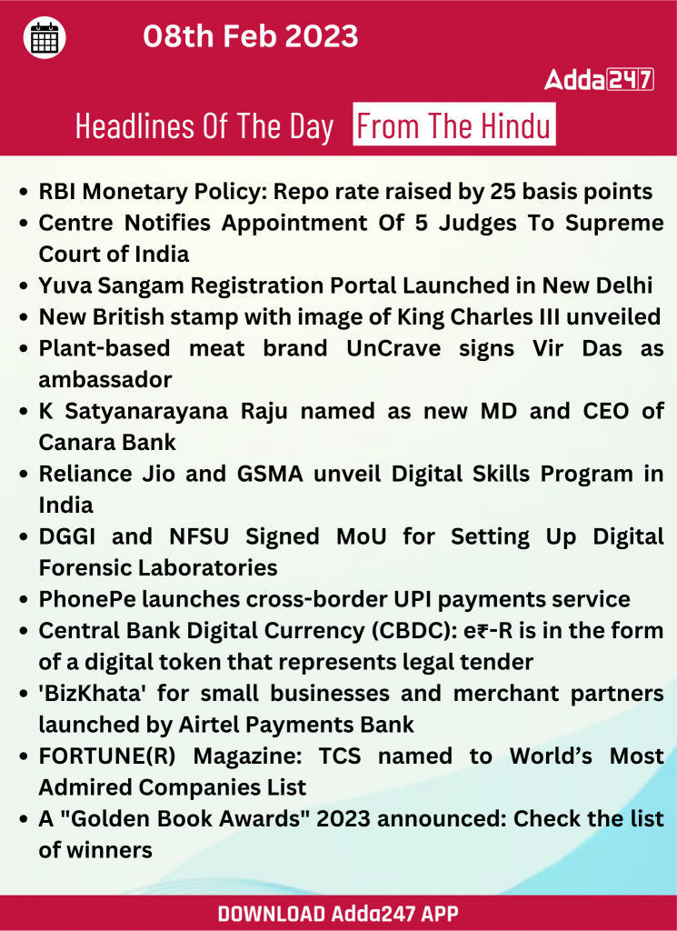 Daily Current Affairs 08th February 2023_25.1