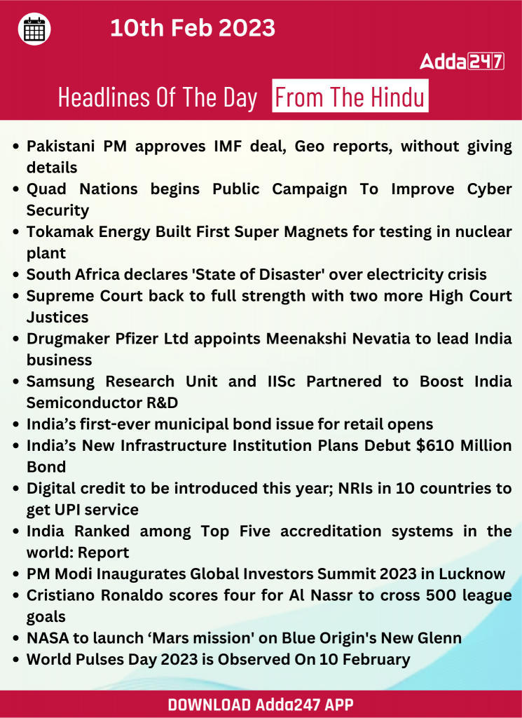 Daily Current Affairs 10th February 2023_25.1