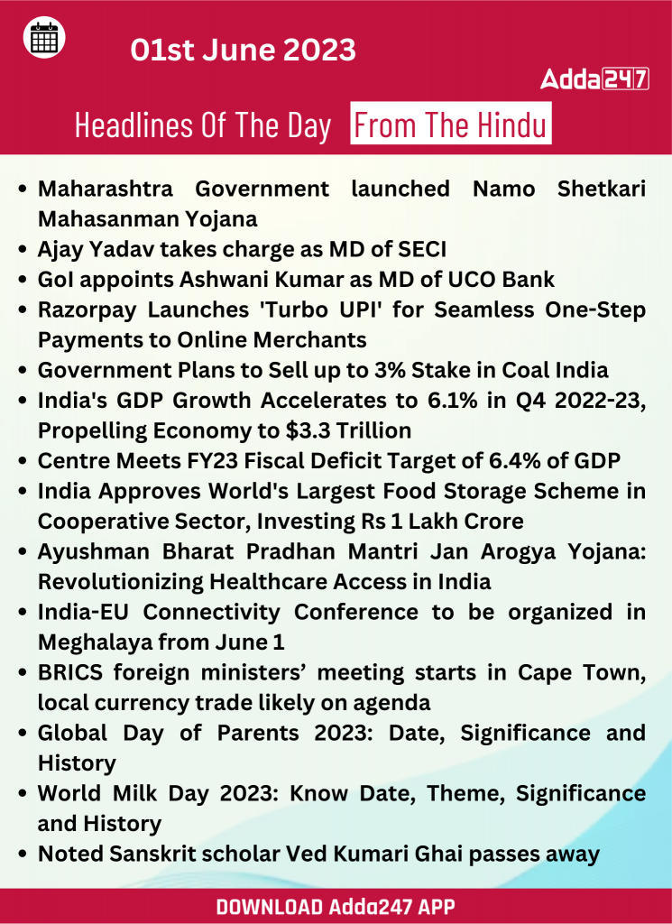 Daily Current Affairs 01st June 2023_17.1