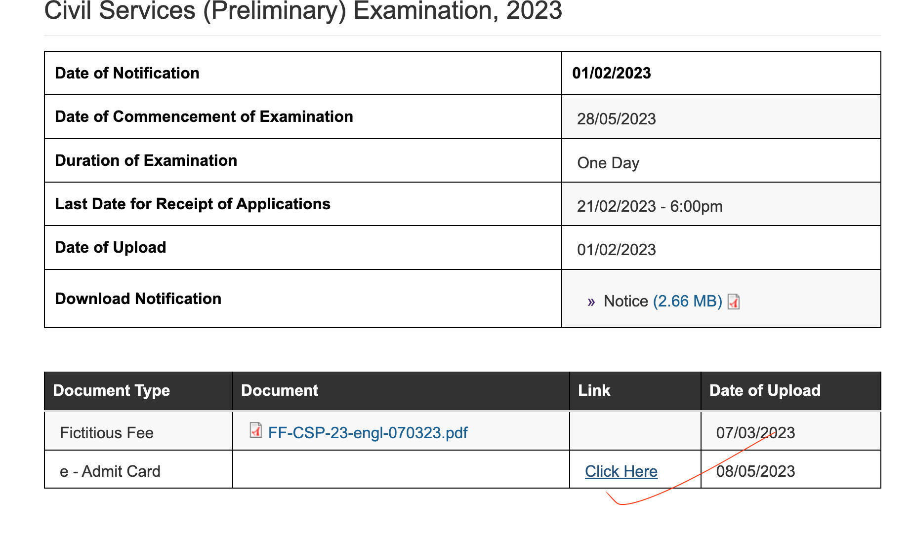 UPSC Admit Card 2023 Out, Download UPSC Prelims Hall Ticket_4.1
