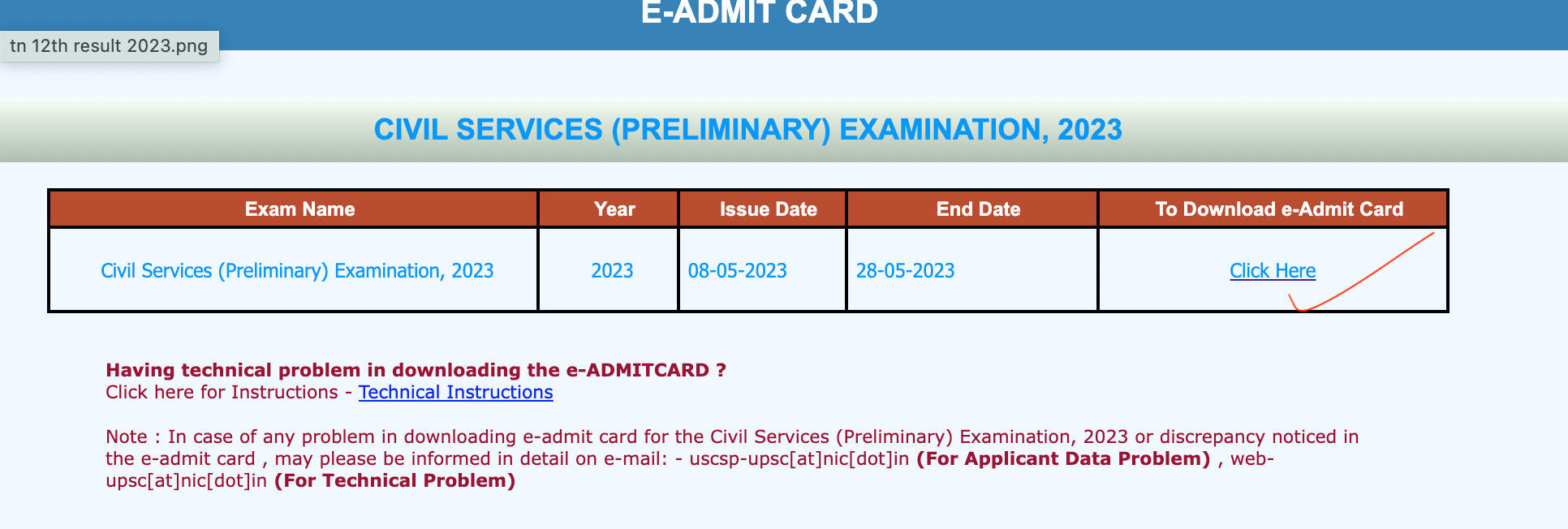 UPSC Admit Card 2023 Out, Download UPSC Prelims Hall Ticket_5.1