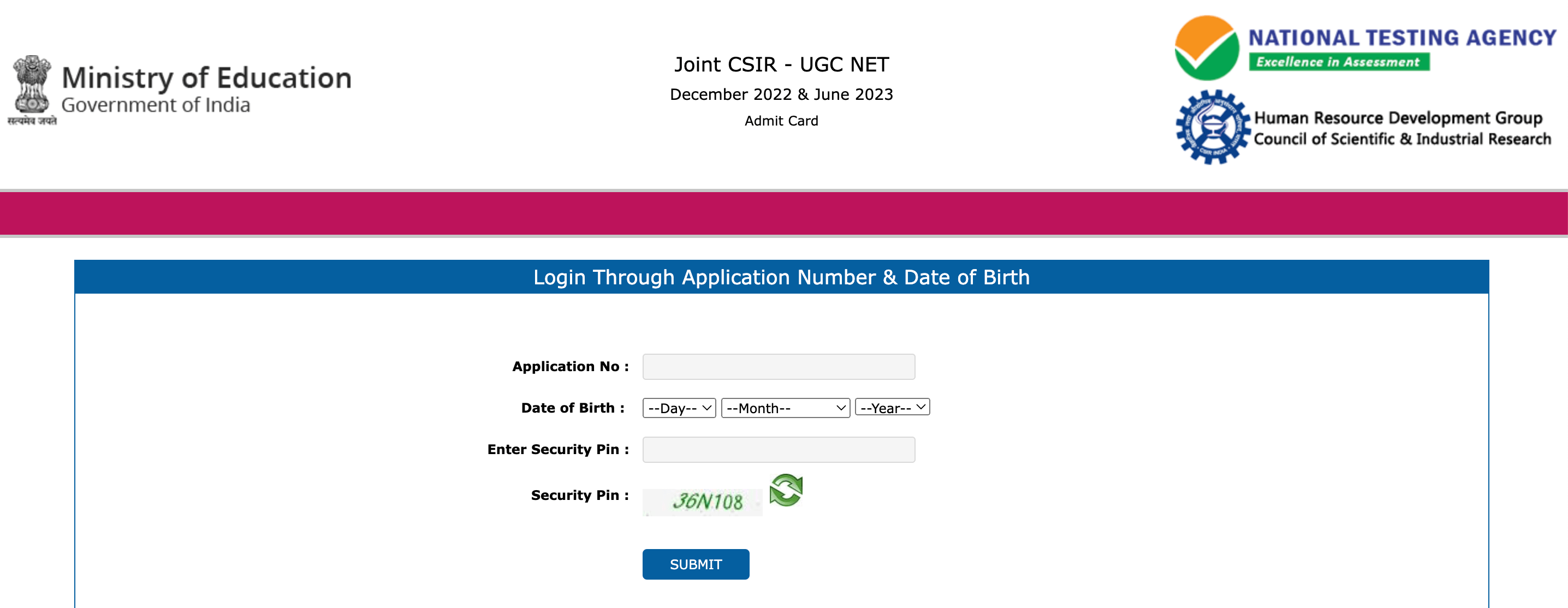 CSIR NET Admit Card 2023 Out, UGC NET Hall Ticket Download Link