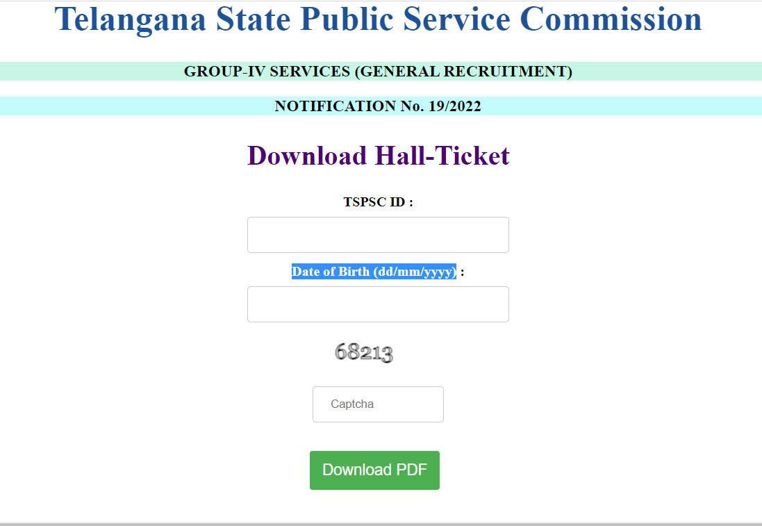 TSPSC Group 4 Hall Ticket 2023 Out, Admit Card Download Link_5.1