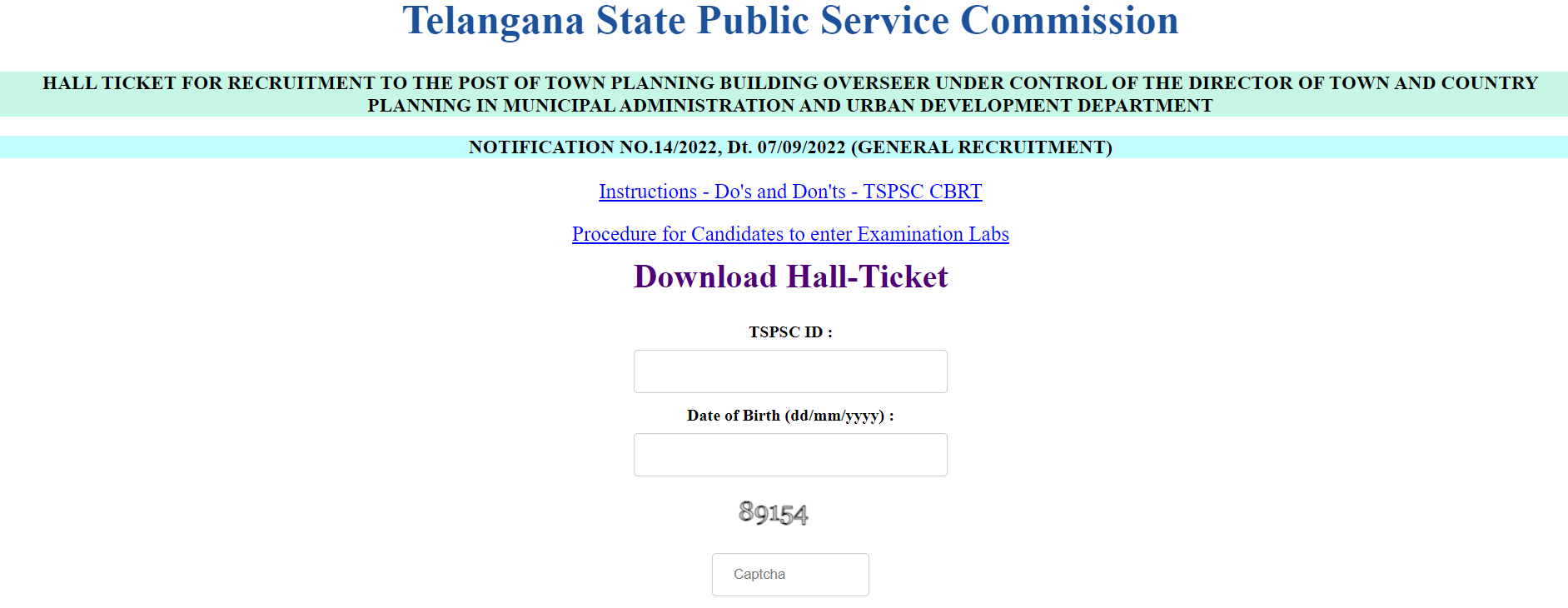TSPSC TPBO Hall Ticket 2023 Out, Admit Card Download Link_3.1