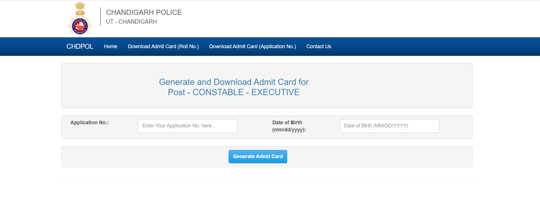 Chandigarh Police Constable Admit Card 2023 Out, Download Link_50.1