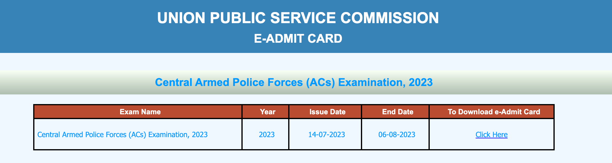 CAPF Admit Card 2023 Out, Download UPSC CAPF AC Hall Ticket_4.1