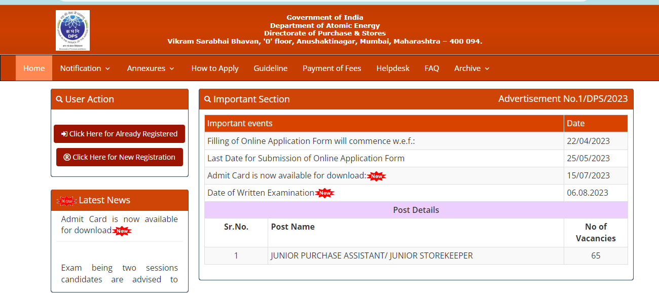DPS DAE Admit Card 2023 Out, Hall Ticket Link Active_5.1