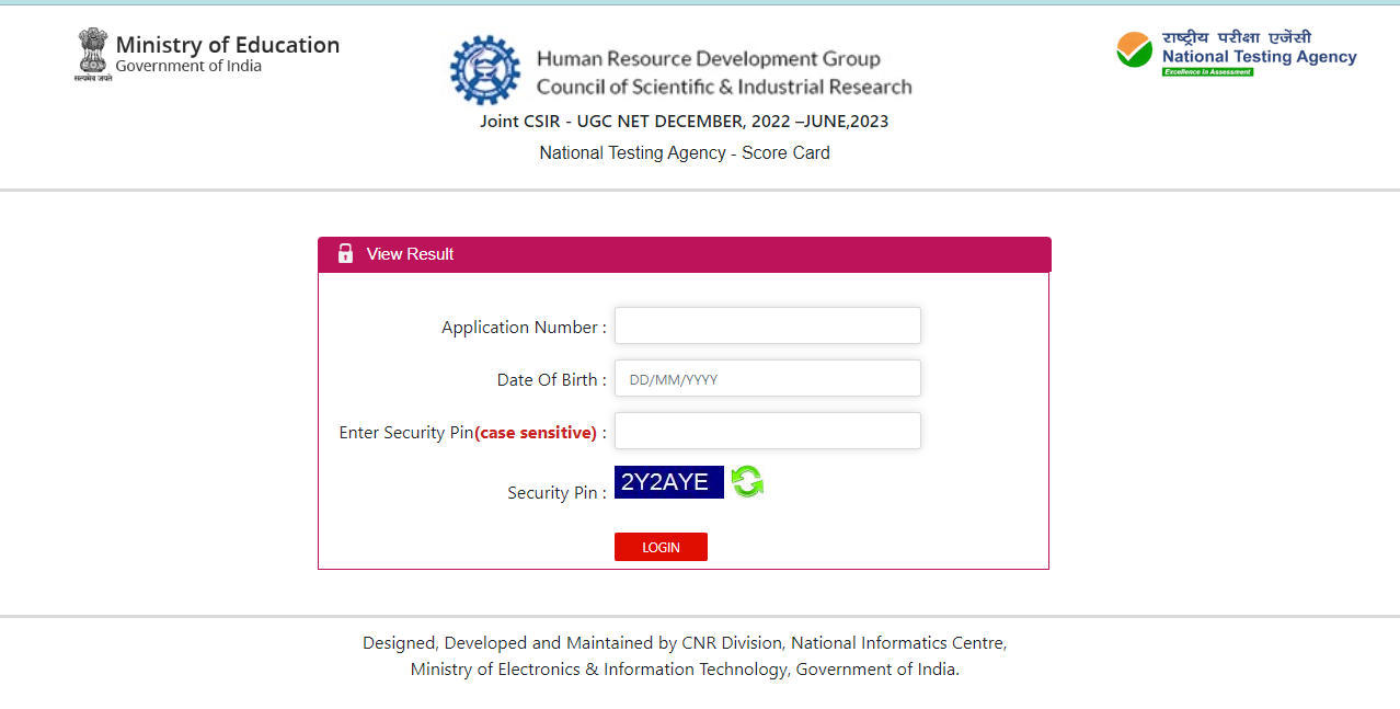 CSIR NET Result 2023 Out, NTA Score Card Link_50.1