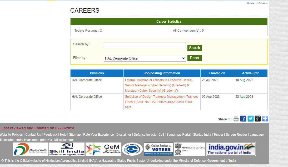 HAL Exam Date 2023 and Admit Card Out for 185 Design Trainee and MT Posts_5.1