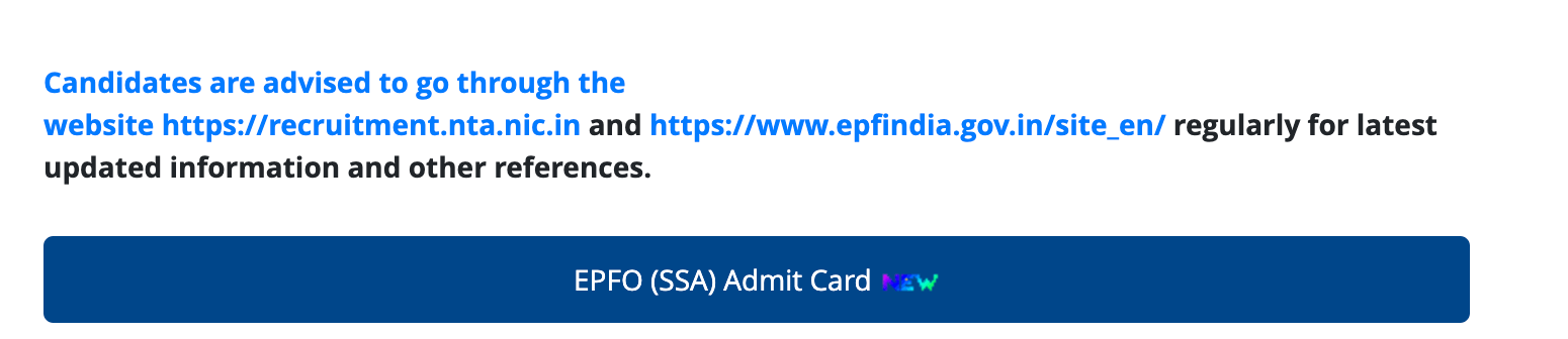 EPFO SSA Admit Card 2023 Out, Phase 1 Call Letter Download Link_4.1
