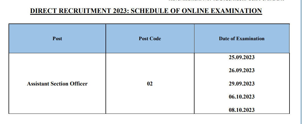 DDA ASO Admit Card 2023 Out, Download Link Active_7.1