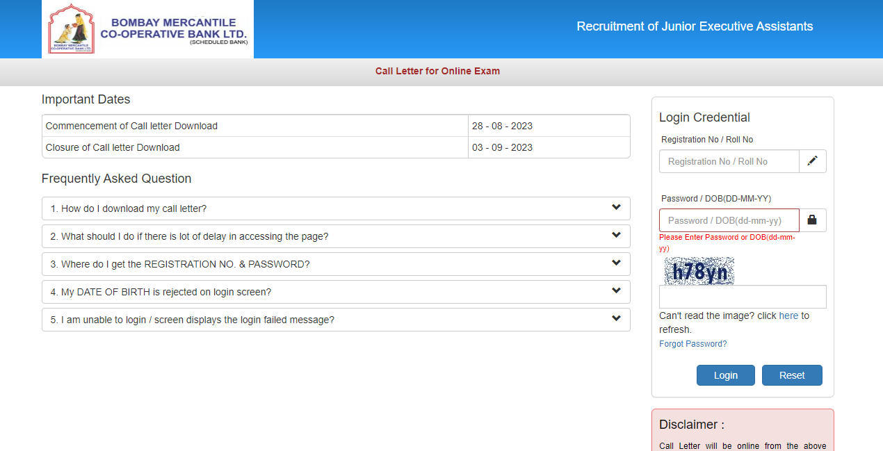 BMC Bank Admit Card 2023 Out, Download Link_4.1