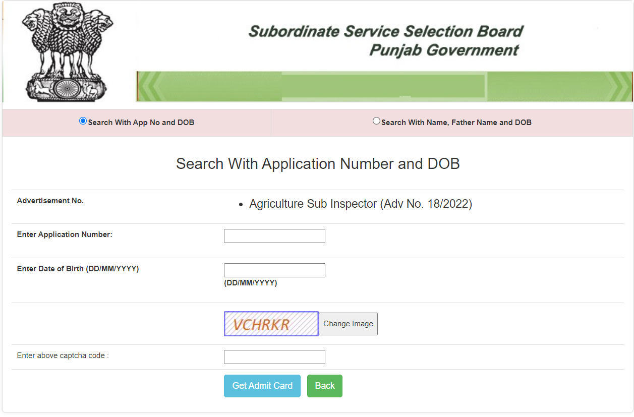 PSSSB Agriculture Sub Inspector Admit Card 2023 Out, ASI Admit Card Link_40.1