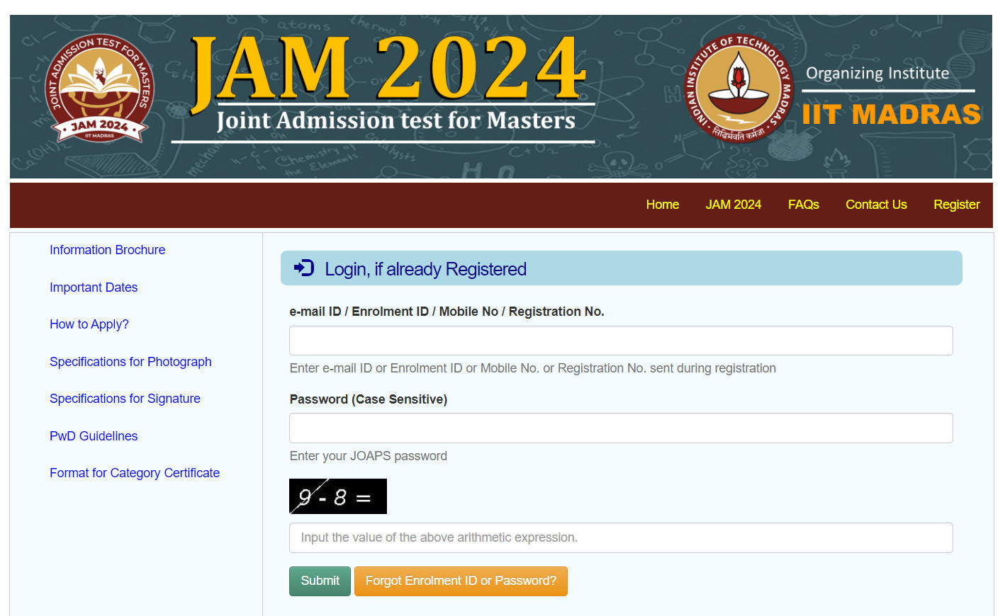 IIT JAM 2024 Registration @jam.iitm.ac.in, Online Application Link_50.1