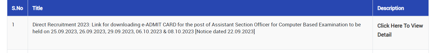 DDA ASO Admit Card 2023 Out, Download Link Active_5.1