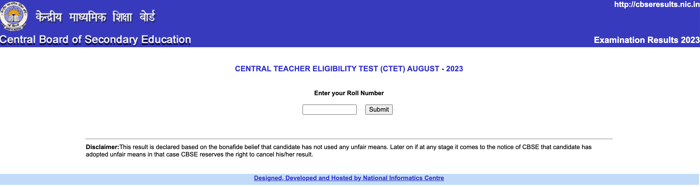 CTET Result 2023 Out @ctet.nic.in, Direct Link Here_60.1