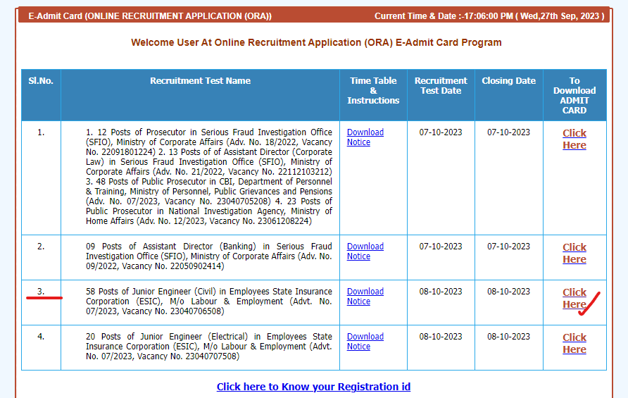 ESIC JE Admit Card 2023 Out, Download Junior Engineer Hall Ticket_5.1