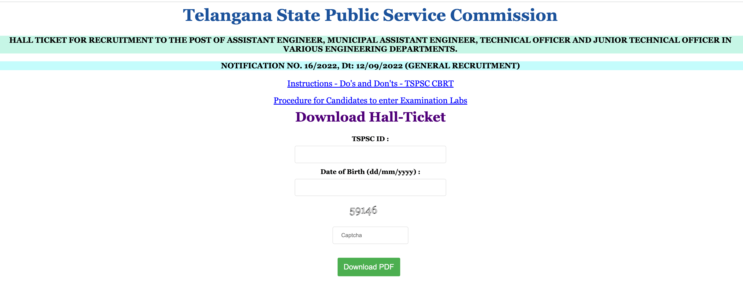 TSPSC AE Hall Ticket 2023 Out, Admit Card Download Link_3.1
