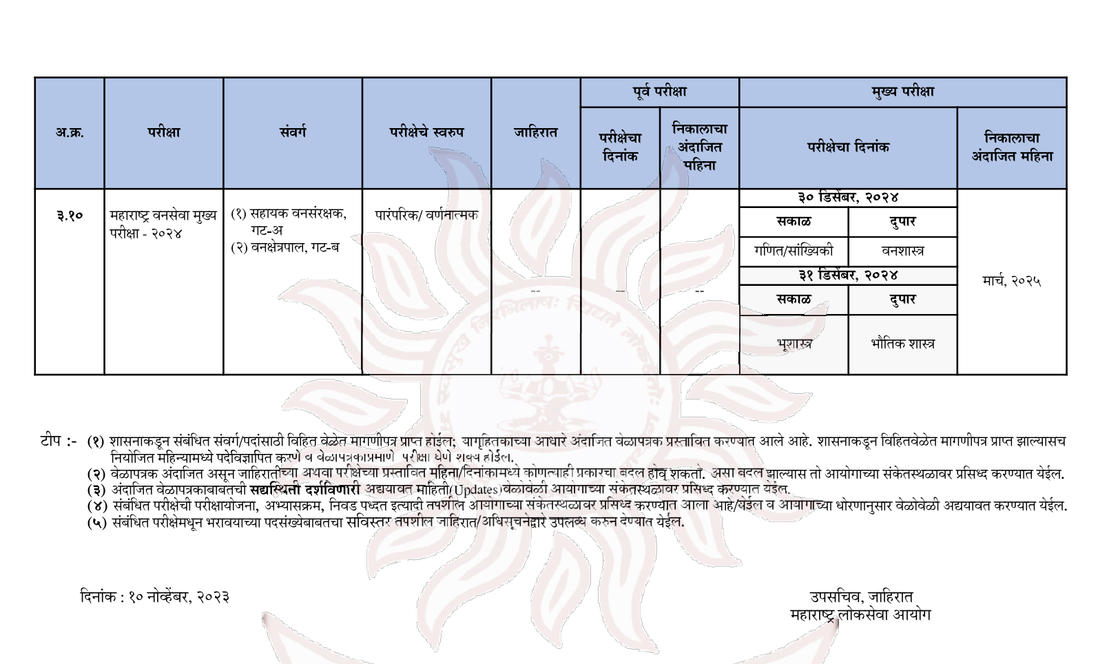 MPSC Exam Calendar 2024 Out, Download Schedule PDF_6.1