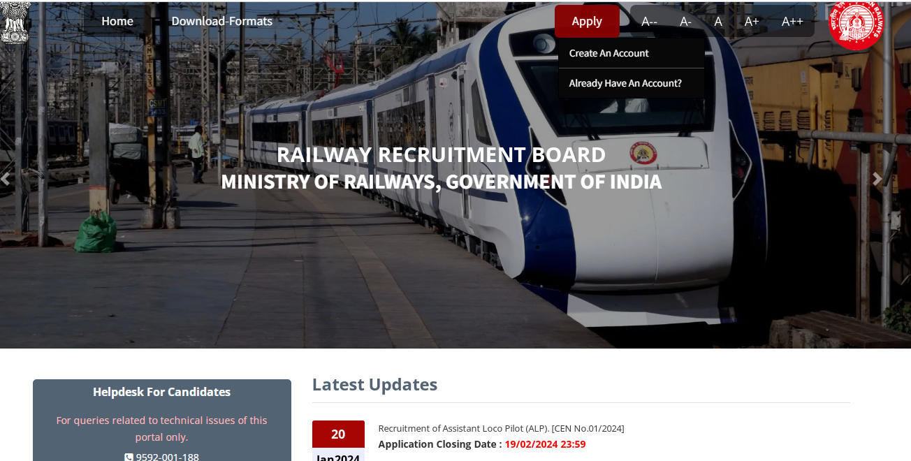 RRB ALP Apply Online 2024, Application Form Last Date 19 February_4.1
