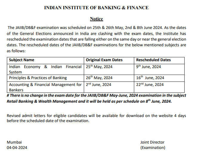 JAIIB Exam Date 2024 Announced for May Cycle, Admit Card Soon_3.1