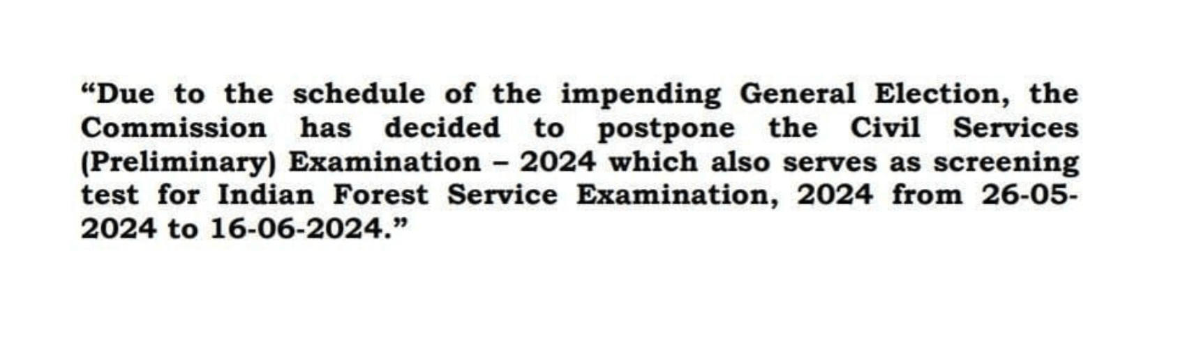 UPSC Prelims Exam Date 2024 Out, Civil Services Exam in June_3.1