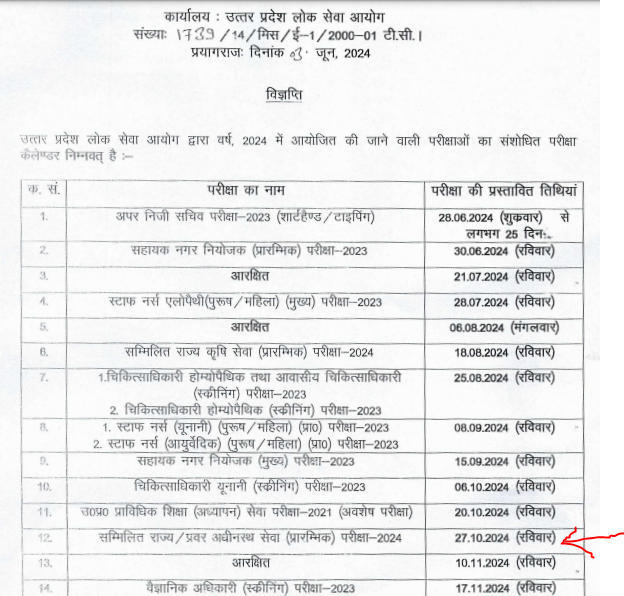 UPPSC PCS 2024 Prelims Exam Date Out, Check Exam Schedule_3.1
