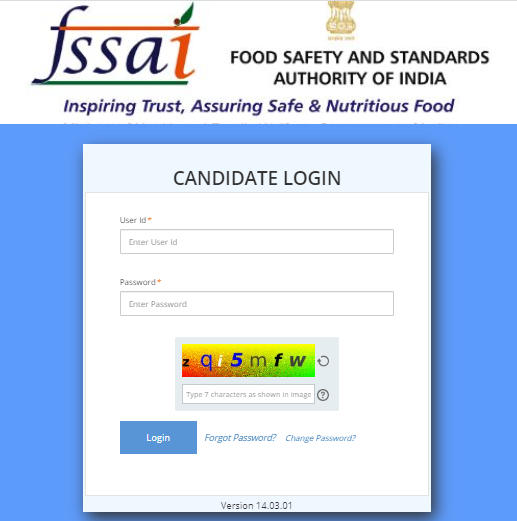 FSSAI Admit Card 2023