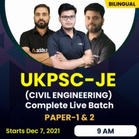 UKPSC JE Previous Year Question Paper Civil Engineering, Check Link to Download PDF_40.1