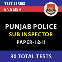 पंजाब पुलिस सब इंस्पेक्टर पेपर- I & पेपर- II 2021 ऑनलाइन टेस्ट सीरीज_30.1