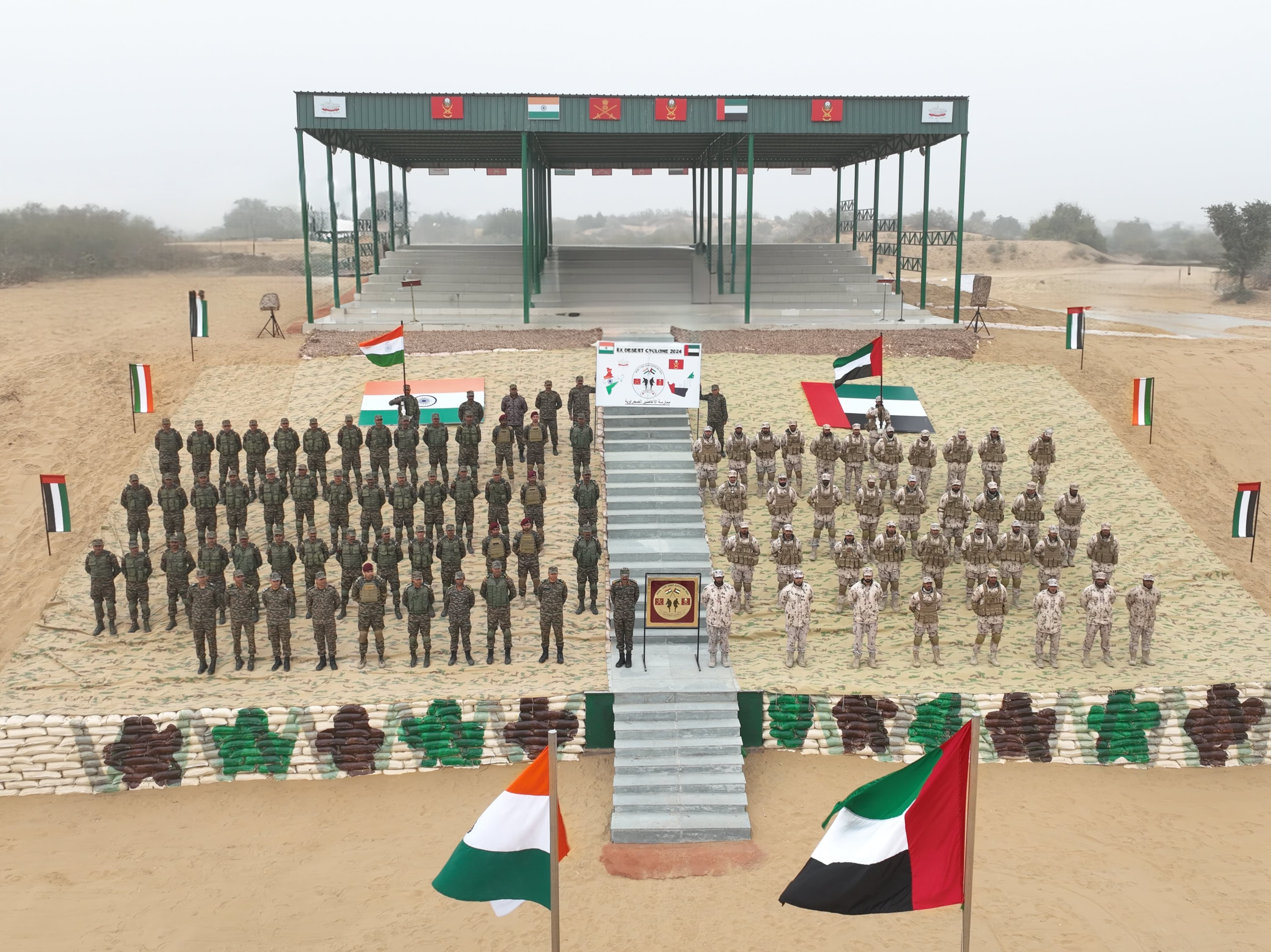 india - uae joint military exercise 'desert cyclone' commences in rajasthan