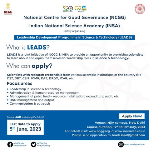 Leadership Development Programme in Science & Technology: Nurturing Next Gen Scientific Leaders_40.1