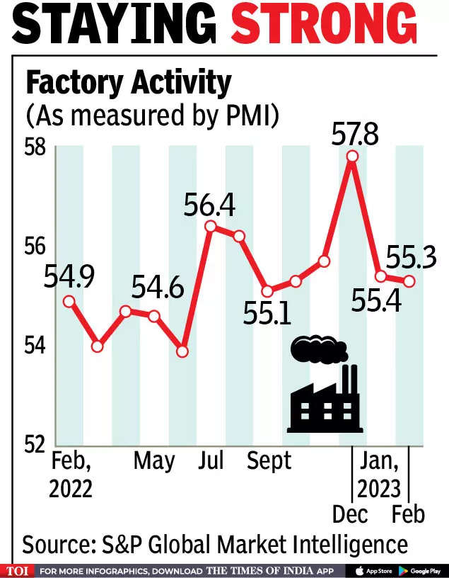 Manufacturing activity growth slows, but still robust - Times of India