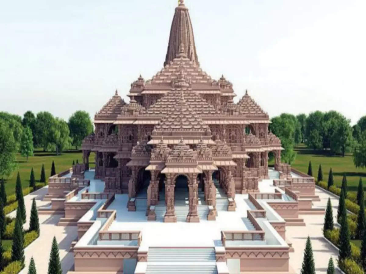 Photograph of the Ayodhya Ram Mandir