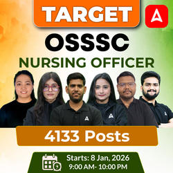 OSSSC Nursing Officer 4133 Posts | Online Live + Recorded Batch by Adda247