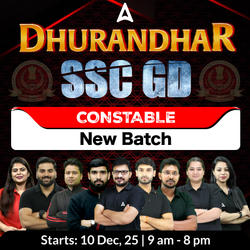 SSC GD Constable 2026 - Dhurandhar Batch with Test Series and Ebook | Hinglish | Online Live Classes By Adda247