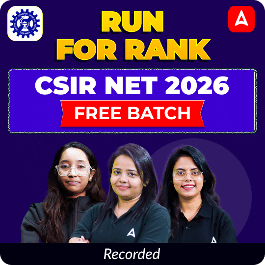 RUN FOR RANK I CSIR NET 2026 FREE BATCH | RECORDED CLASSES BY ADDA 247