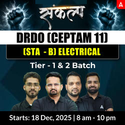 संकल्प - DRDO CEPTAM 11 (Tier - 1 & 2) Electrical Engineering Complete Live Batch 2025 | Hinglish | Online Live Classes by Adda 247