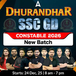SSC GD Constable 2026 - Dhurandhar Batch with Test Series and Ebook | Hinglish | Online Live Classes By Adda247
