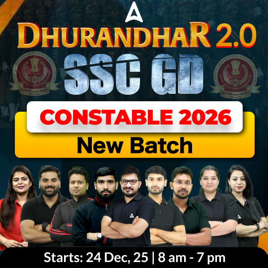 SSC GD Constable 2025-26 - Dhurandhar 2.0 Batch with Test Series and Ebook | Hinglish | Online Live Classes By Adda247
