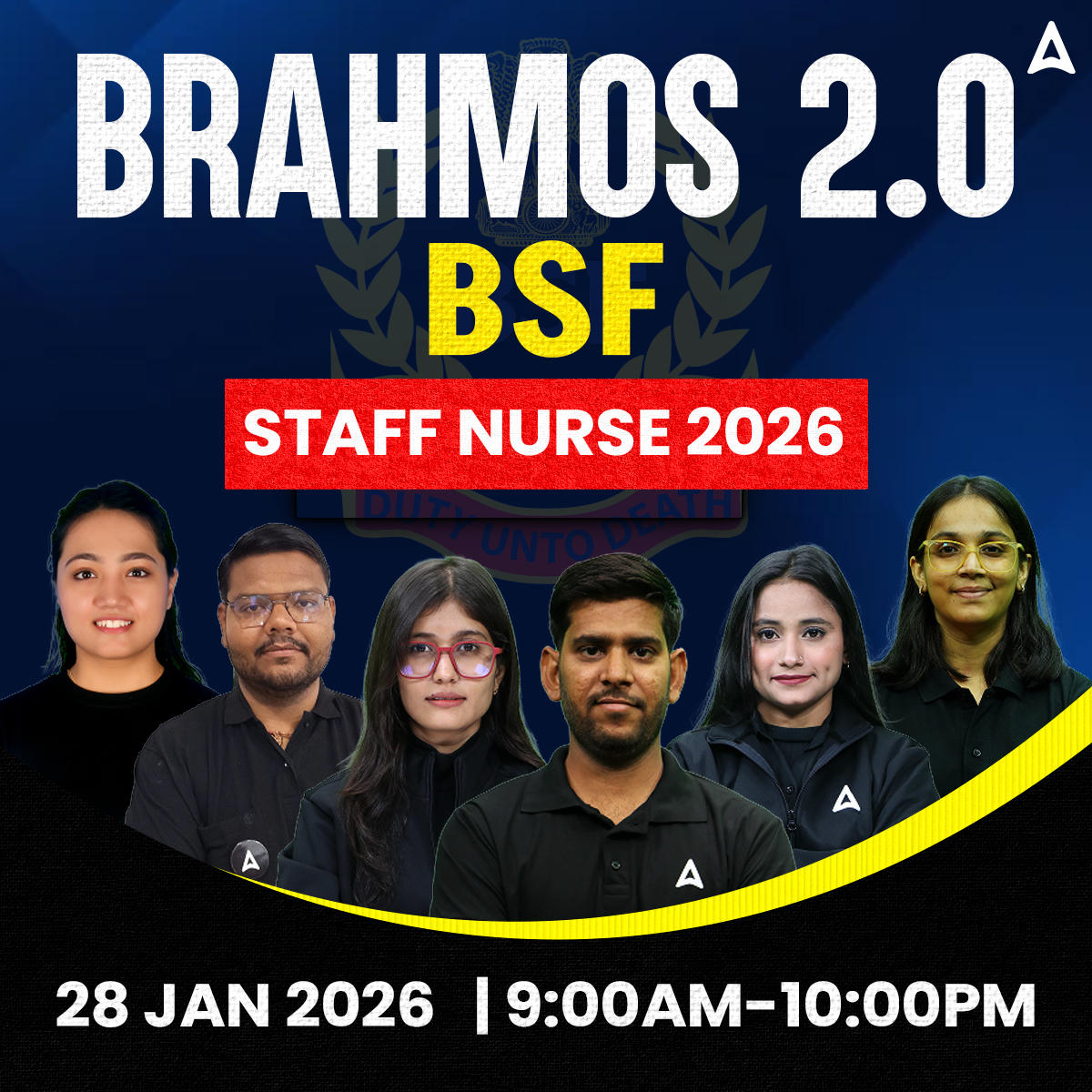 BRAHMOS BSF STAFF NURSE 2026 | LIVE + RECORDED BATCH ADDA247