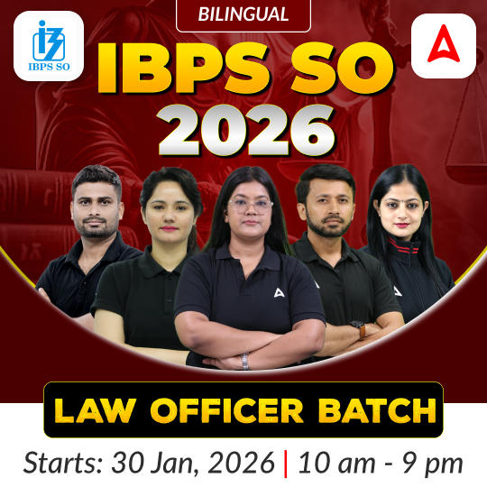IBPS SO 2026 | LAW Officer Batch | Online Live + Recorded Classes by Adda 247