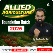 Allied Agriculture Foundation Batch 2026  for  IBPS AFO, MSc Entrance, IFFCO, CUET, KRIBHCO, State PCS, UPSSSC TA, ADO, etc | Online Live Classes by Adda 247
