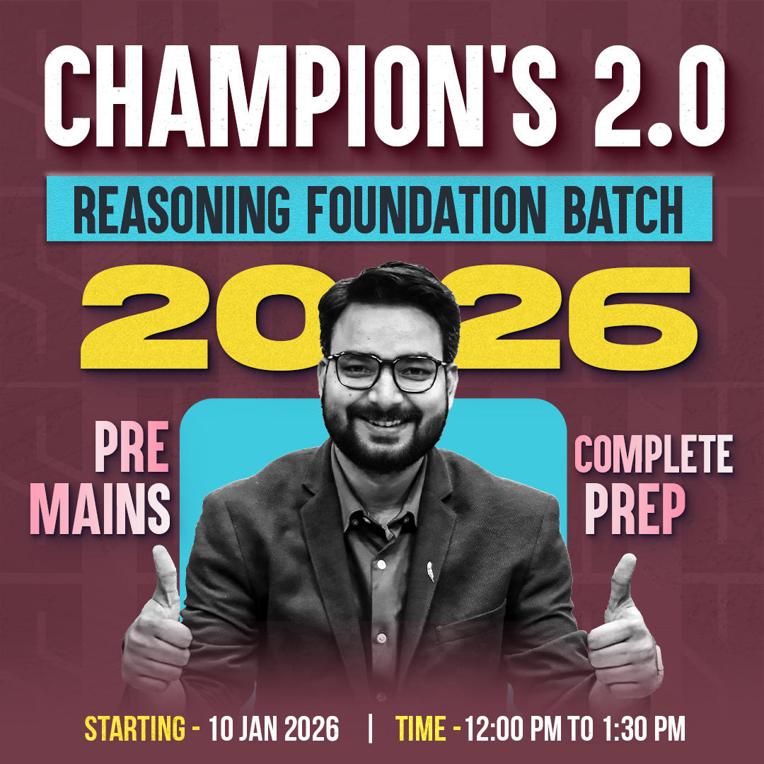 Champions 2.0 Reasoning Foundation Batch for 2026 Bank Exams | Pre + Mains | Live + Recorded | Online Live Classes by Adda 247