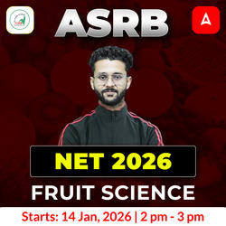 ASRB NET Fruit Science 2026 New Batch | Online Live + Recorded Classes By Adda247