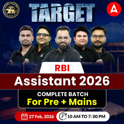 Target RBI Assistant 2026 Complete Batch for Pre + Mains | Online Live Classes by Adda 247