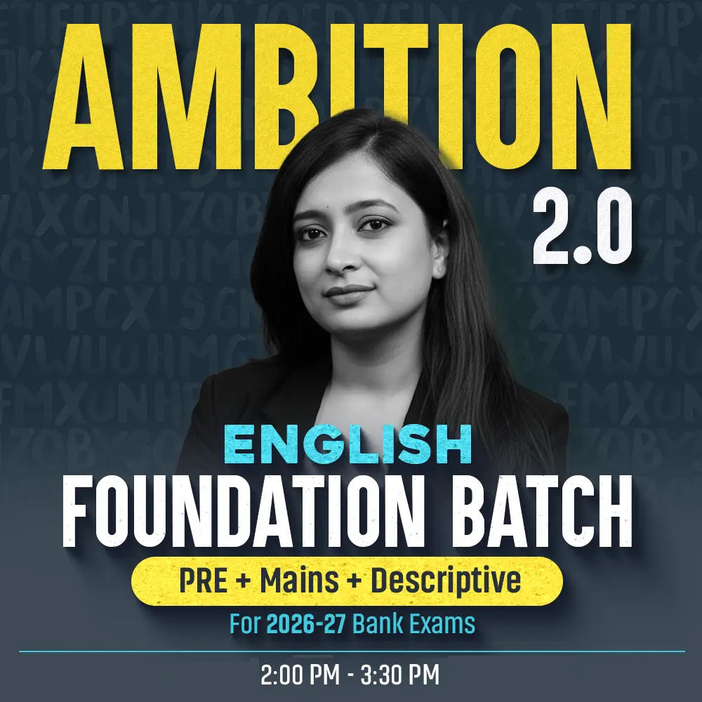 Ambition 2.0 | English Foundation Batch for 2026 Bank Exams | Pre + Mains | Online Live Classes by Adda 247