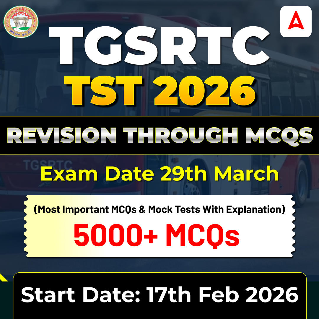 TGSRTC -TST 2026 Batch | Revision Through MCQs | Online Live Classes by Adda247