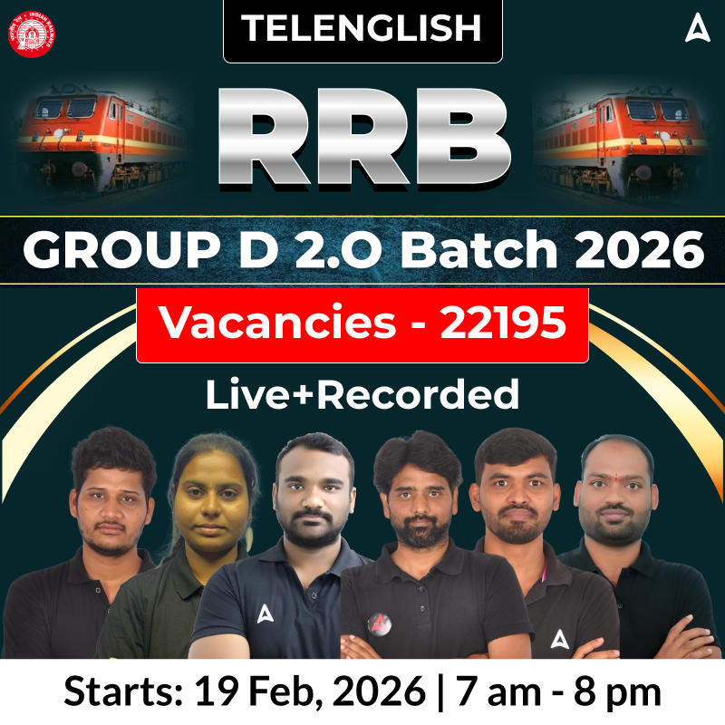 RRB GROUP D 2.O Batch 2026 | Live + Recorded | Online Live Classes by Adda 247