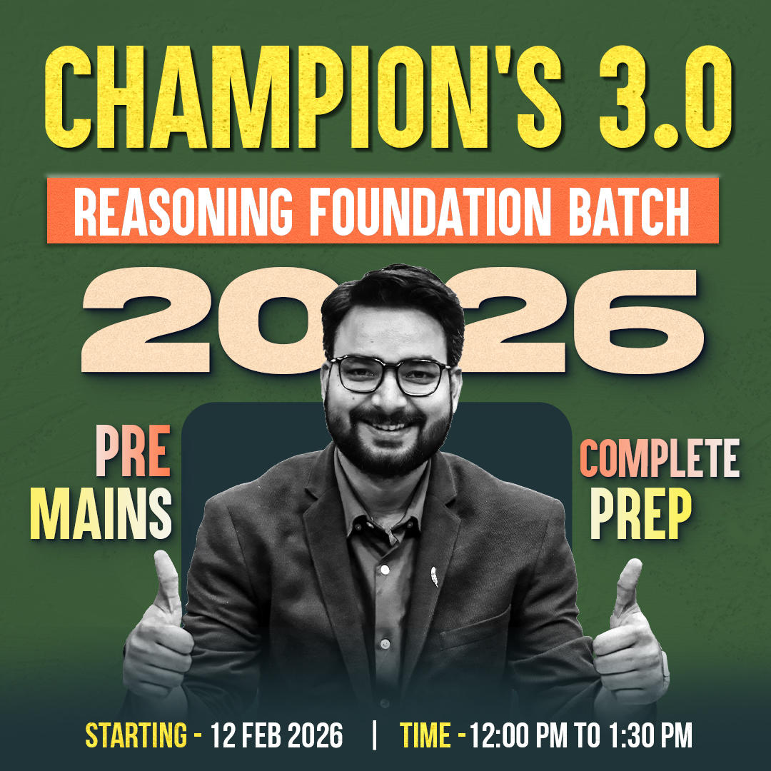 Champions 3.0 Reasoning Foundation Batch for 2026 Bank Exams | Pre + Mains | Online Live + Recorded Classes by Adda 247